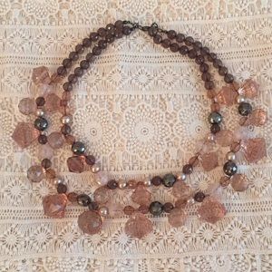 Pretty Anthro Double Strand Necklace